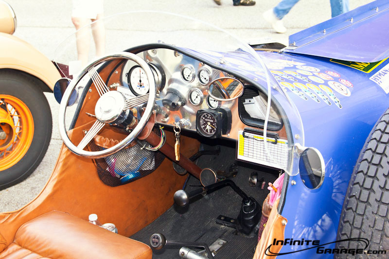 cockpit of ford boat tail racer
